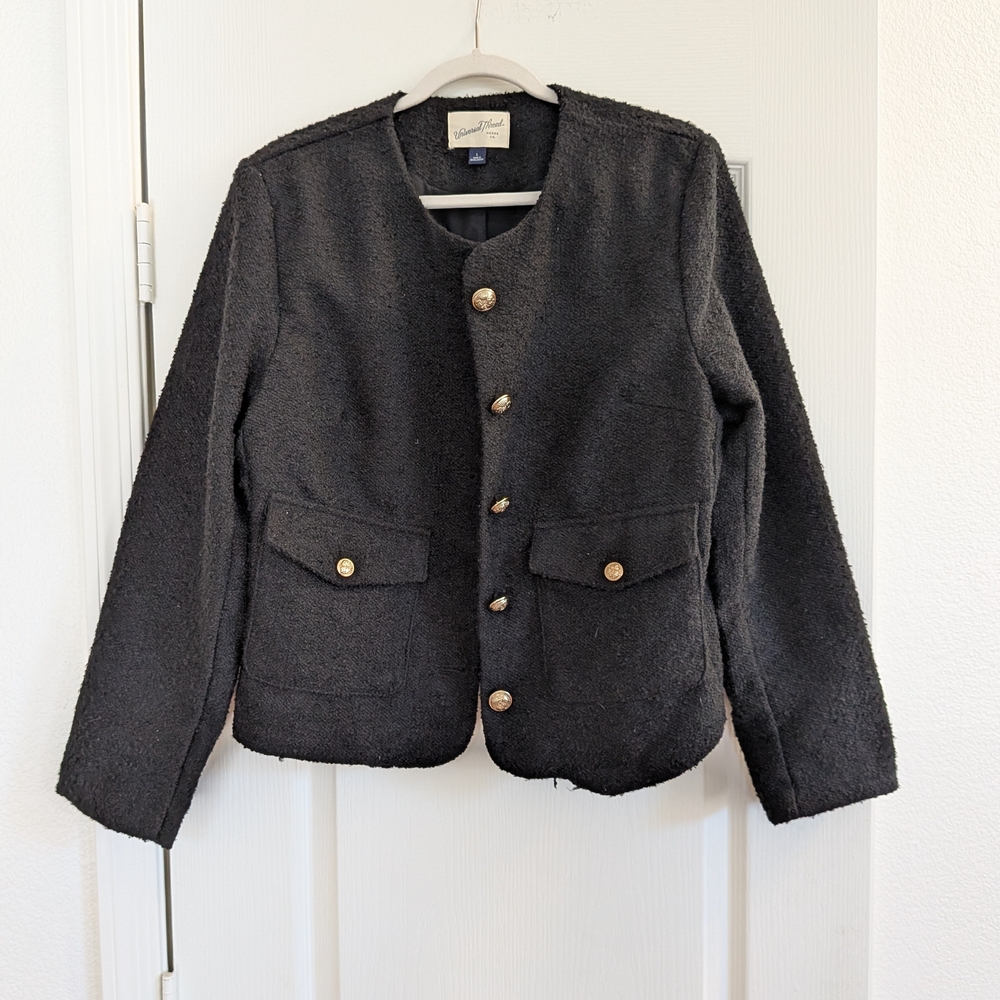 Universal Thread Black Military Inspired Jacket - NWOT - Size Large